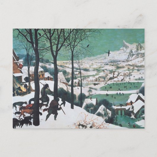 Jäger im Schnee von Bruegel Postkarte (Vorderseite)