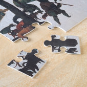 Jäger im Schnee von Bruegel Puzzle (Seite)