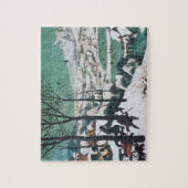 Jäger im Schnee von Bruegel Puzzle (Vertikal)