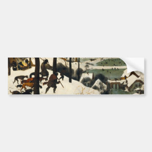 Jäger im Schnee (von Pieter Bruegel dem Älteren) Autoaufkleber