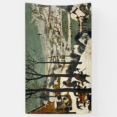 Jäger im Schnee (von Pieter Bruegel dem Älteren) Banner (Vertikal)