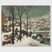Jäger im Schnee (von Pieter Bruegel dem Älteren) Geschenkpapier (Flach)