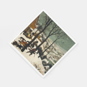 Jäger im Schnee (von Pieter Bruegel dem Älteren) Serviette (Ecke)