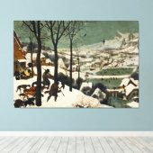Jäger im Schnee von Pieter Bruegel der Ältere Leinwanddruck (Insitu (Holzboden))