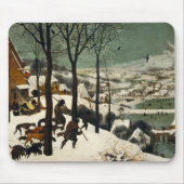 Jäger im Schnee von Pieter Bruegel der Ältere Mousepad (Vorne)