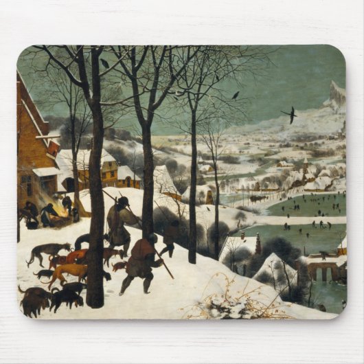 Jäger im Schnee von Pieter Bruegel der Ältere Mousepad (Vorne)
