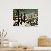 Jäger im Schnee von Pieter Bruegel der Ältere Poster (Küche)
