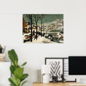 Jäger im Schnee von Pieter Bruegel der Ältere Poster (Heimbüro)
