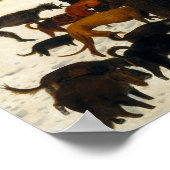 Jäger im Schnee von Pieter Bruegel der Ältere Poster (Ecke)