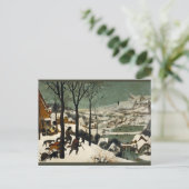 Jäger im Schnee von Pieter Bruegel der Ältere Postkarte (Stehend Vorderseite)
