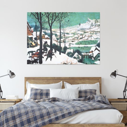 Jäger im Schnee von Pieter Bruegel Leinwanddruck (Insitu (Schlafzimmer))
