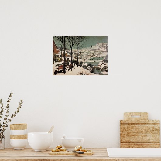 Jäger im Schnee von Pieter Bruegel Poster (Küche)