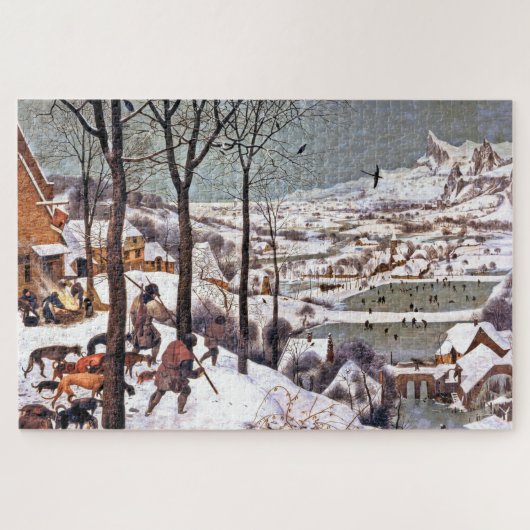 Jäger im Schnee (Winter), Pieter Bruegel Puzzle (Horizontal)