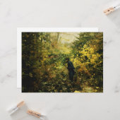 Jäger im Wald Karte (Vorderseite/Rückseite Beispiel)