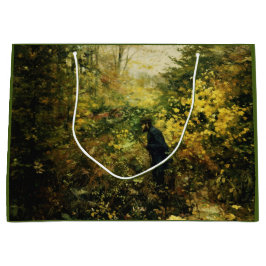 Jäger im Wald (von H.A. Brendekilde) Große Geschenktüte