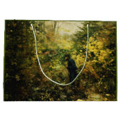 Jäger im Wald (von H.A. Brendekilde) Große Geschenktüte (Rückseite)