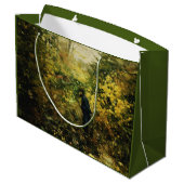 Jäger im Wald (von H.A. Brendekilde) Große Geschenktüte (Rückseite Schrägansicht)