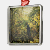 Jäger im Wald (von H.A. Brendekilde) Ornament Aus Metall (Links)