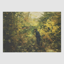 Jäger im Wald (von H.A. Brendekilde) Seidenpapier