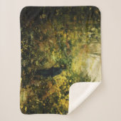 Jäger im Wald (von H.A. Brendekilde) Sherpadecke (Vorderseite)