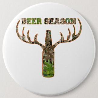Jäger in der Biersaison - Geschenk für Jäger Button