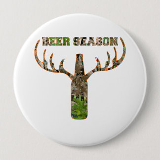 Jäger in der Biersaison - Geschenk für Jäger Button