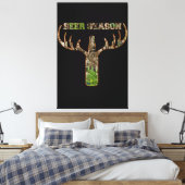 Jäger in der Biersaison - Geschenk für Jäger Leinwanddruck (Insitu (Schlafzimmer))