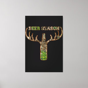 Jäger in der Biersaison - Geschenk für Jäger Leinwanddruck