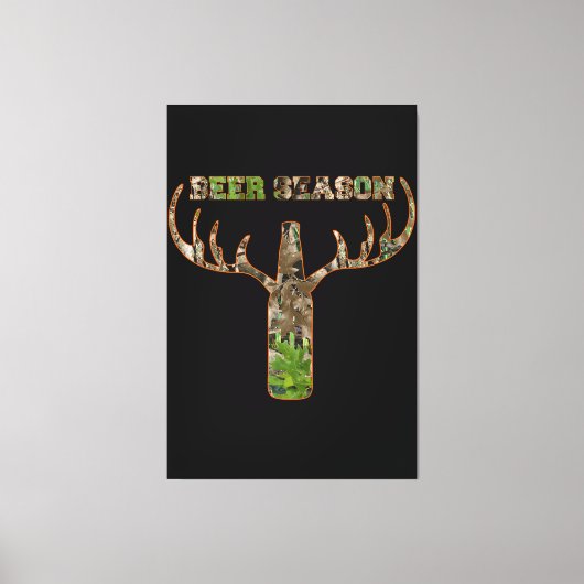 Jäger in der Biersaison - Geschenk für Jäger Leinwanddruck (Vorderseite)