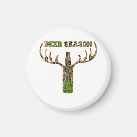 Jäger in der Biersaison - Geschenk für Jäger Magnet (Vorne)