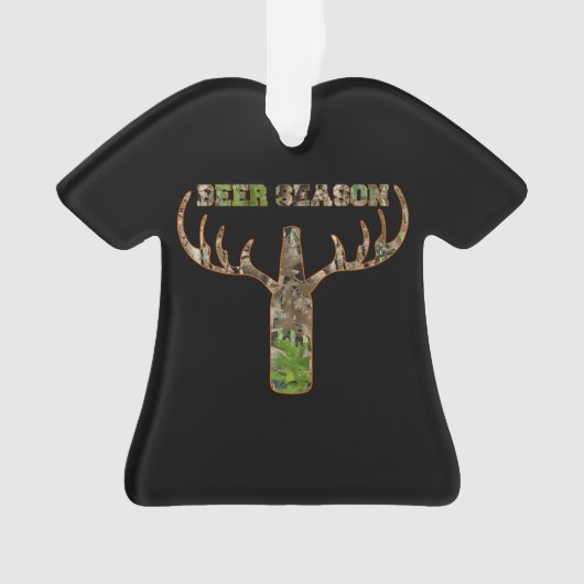 Jäger in der Biersaison - Geschenk für Jäger Ornament (Vorderseite)
