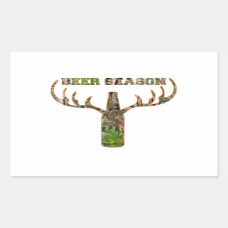 Jäger in der Biersaison - Geschenk für Jäger Rechteckiger Aufkleber