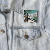 Jäger in der Schneelandschaft Pieter Bruegel Button (Beispiel)