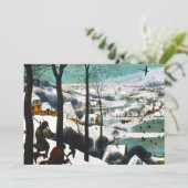 Jäger in der Schneelandschaft Pieter Bruegel Einladung (Stehend Vorderseite)