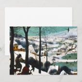 Jäger in der Schneelandschaft Pieter Bruegel Einladung (Vorne/Hinten)