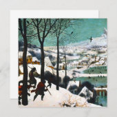 Jäger in der Schneelandschaft Pieter Bruegel Einladung (Vorne/Hinten)