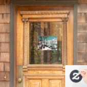 Jäger in der Schneelandschaft Pieter Bruegel Fensteraufkleber (Haustür)