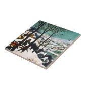 Jäger in der Schneelandschaft Pieter Bruegel Fliese (Seite)