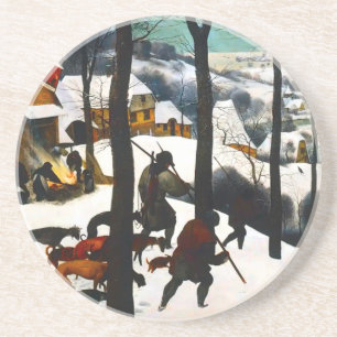 Jäger in der Schneelandschaft Pieter Bruegel Getränkeuntersetzer