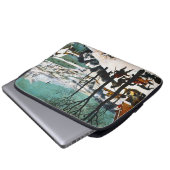 Jäger in der Schneelandschaft Pieter Bruegel Laptopschutzhülle (Vorne Knopf)