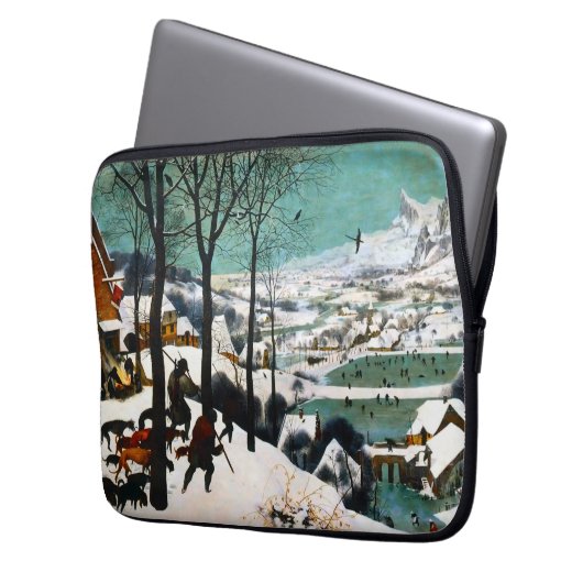 Jäger in der Schneelandschaft Pieter Bruegel Laptopschutzhülle (Vorderseite Links)