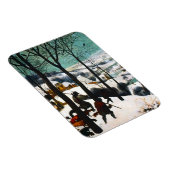 Jäger in der Schneelandschaft Pieter Bruegel Magnet (Rechte Seite)