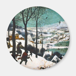 Jäger in der Schneelandschaft Pieter Bruegel Magnet