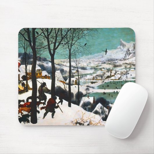 Jäger in der Schneelandschaft Pieter Bruegel Mousepad (Mit Mouse)