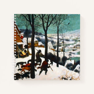 Jäger in der Schneelandschaft Pieter Bruegel Notizblock