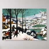 Jäger in der Schneelandschaft Pieter Bruegel Poster (Vorne)