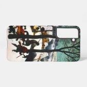 Jäger in der Schneelandschaft Pieter Bruegel Samsung Galaxy Hülle (Rückseite (Horizontal))