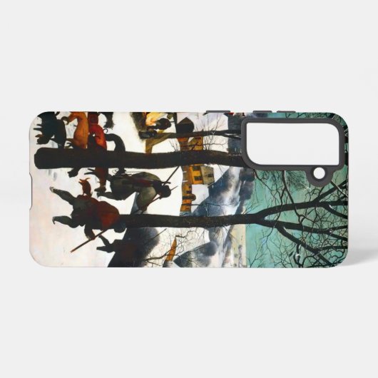 Jäger in der Schneelandschaft Pieter Bruegel Samsung Galaxy Hülle (Rückseite (Horizontal))
