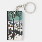 Jäger in der Schneelandschaft Pieter Bruegel Schlüsselanhänger (Rückseite)