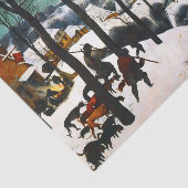 Jäger in der Schneelandschaft Pieter Bruegel Seidenpapier (Ausschnitt)